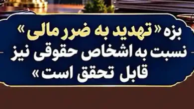 اتهام تهدید به ضرر مالی اشخاص حقوقی و شرکتها1